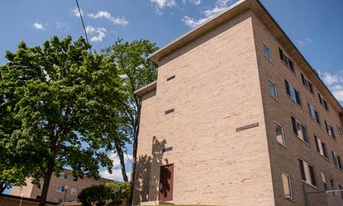 Photo of exterior of Swarthout Hall